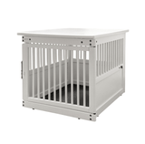Wooden End Table Crate ~ White - Le Pet Luxe