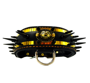 American Bully ''Spartan'' Spiked Leather Dog Collar