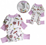 Ultra Soft Minky Sweet Candies Dog Pajamas - Le Pet Luxe