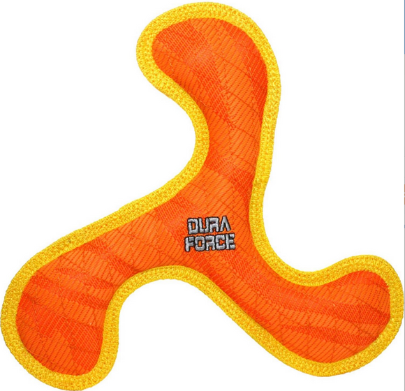 Boomerang Zig Zag Dog Toy, Large ~ Orange - Le Pet Luxe