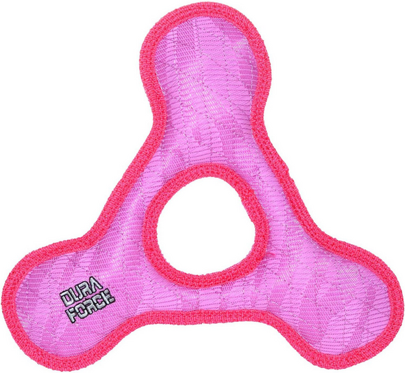 TriangleRing Tiger Dog Toy, Large ~ Pink - Le Pet Luxe