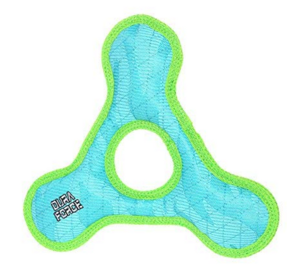 TriangleRing Tiger Dog Toy, Large ~ Blue-Green - Le Pet Luxe
