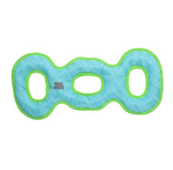 DuraForce 3 Way Tug Dog Toy ~ Blue Green - Le Pet Luxe