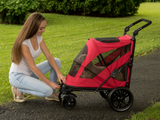 Excursion NO-ZIP Pet Stroller ~ Candy Red - Le Pet Luxe