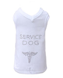 Service Dog Tank ~ Black - Le Pet Luxe