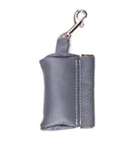 Leather Poop Bag Pouch - Green