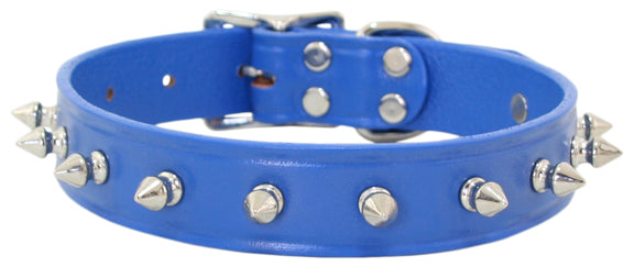 Spike Dog Collar ~ Royal Blue