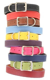 Tuscan Leather Dog Collar ~ Fun Colors - Le Pet Luxe