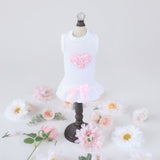 Heart Puff Dog Dress ~ Pink - Le Pet Luxe